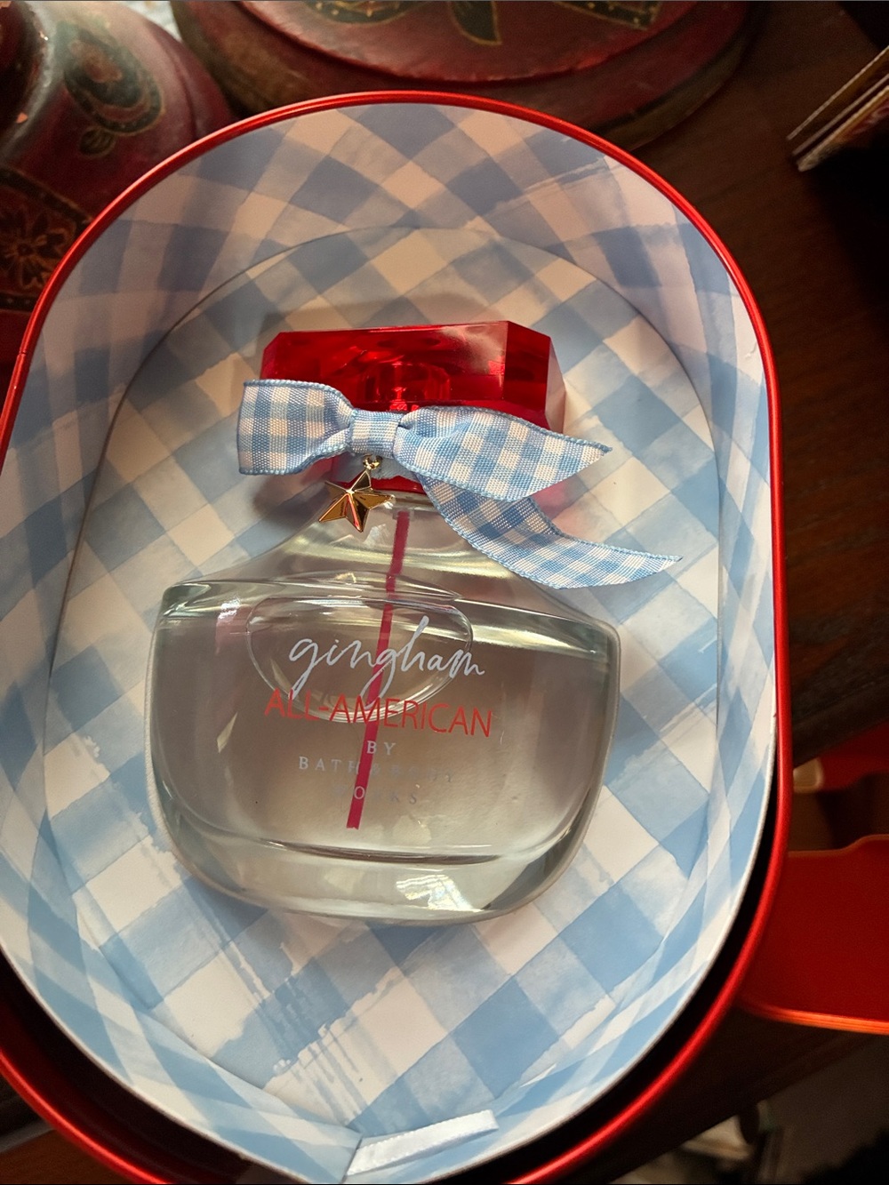 Bath & Body Works Gingham All-American - Blue & Red Accents